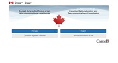 Desktop Screenshot of crtc.gc.ca